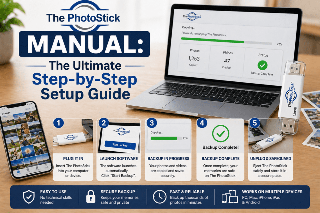 The Photostick Manual (2026): The Ultimate Step-By-Step Setup Guide 6 The PhotoStick Manual