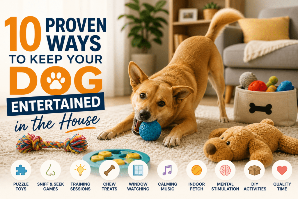 10 Proven Ways to Keep Your Dog Entertained in the House