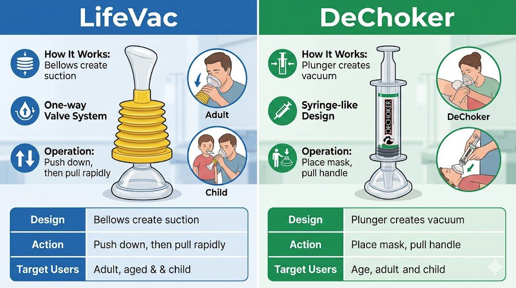 Lifevac Vs Dechoker: Which Anti-Choking Device Could Actually Save Your Family? (2026 Review) 6 LifeVac vs DeChoker anti-choking devices side by side comparison.
