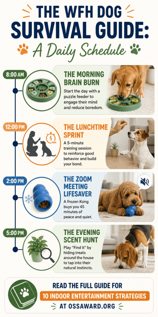 How to Entertain a Dog Indoors (Infographics)