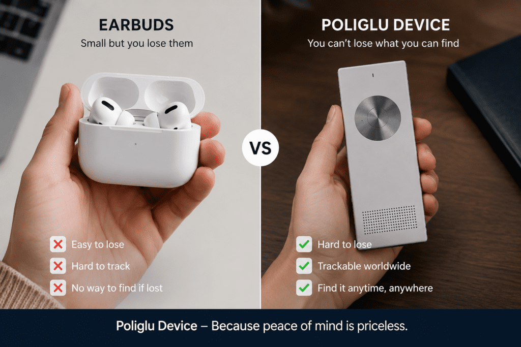 Poliglu handheld translator vs translation earbuds comparison
