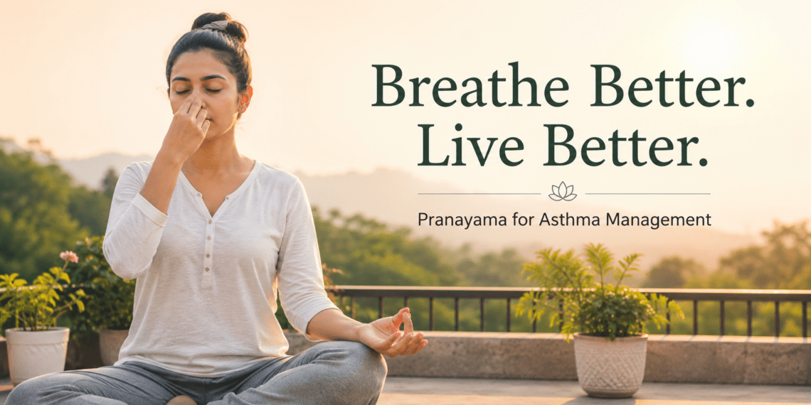 Can Asthma Be Cured By Yoga? The Honest, Science-Backed Answer 5 Person practicing pranayama breathing exercise for asthma management