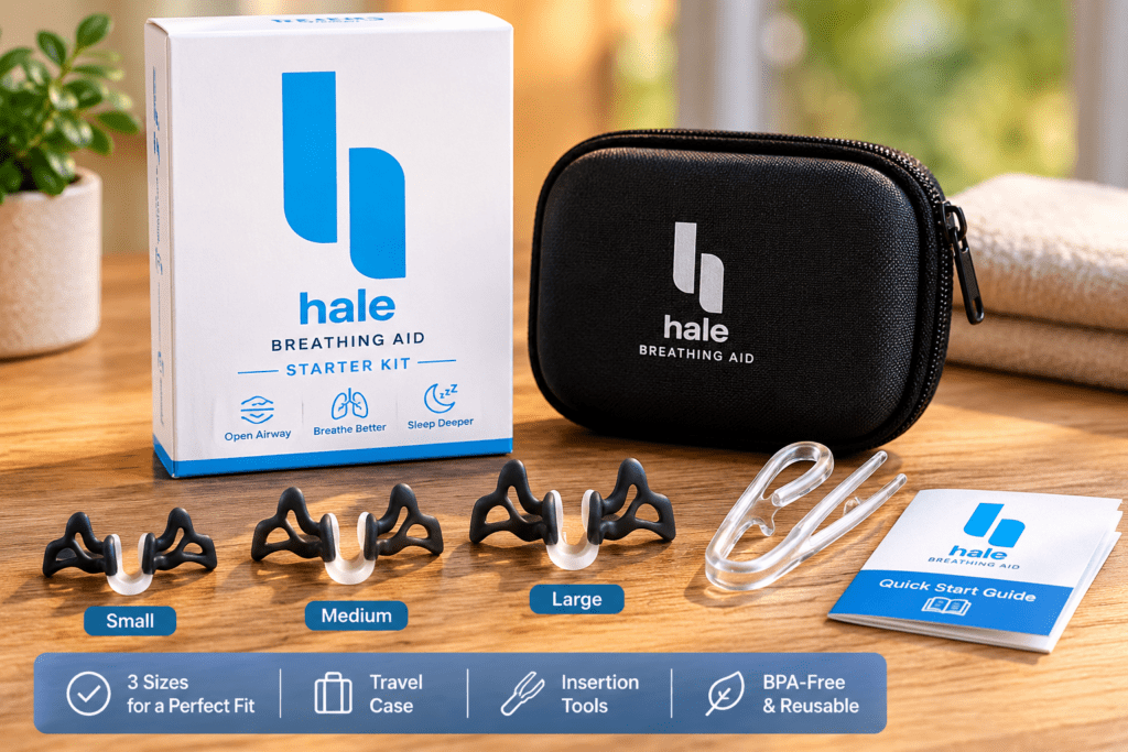 Hale Breathing Aid Review: Does This Nasal Device Actually Work? 4 Hale Breathing Aid internal nasal dilator starter kit