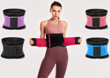 Sleemah neoprene thermal compression slimming girdle waist trainer