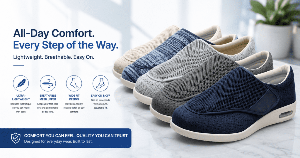 Zuekkos Easer Review: Comfort Slipper or Overpriced? 2 Zuekkos Easer wide toe box Velcro comfort slipper