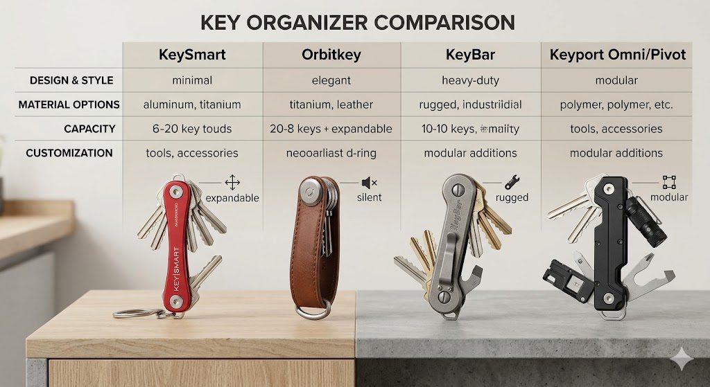 Keysmart Vs Orbitkey Vs Keybar Vs Keyport: The Ultimate Key Organizer Showdown (2026) 5 KeySmart vs Orbitkey vs KeyBar vs Keyport
