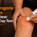 Paingone Plus automatic TENS pen being used on a sore knee.