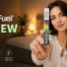 Author holding a bottle of SleepFuel liquid sleep drops in the bedroom.