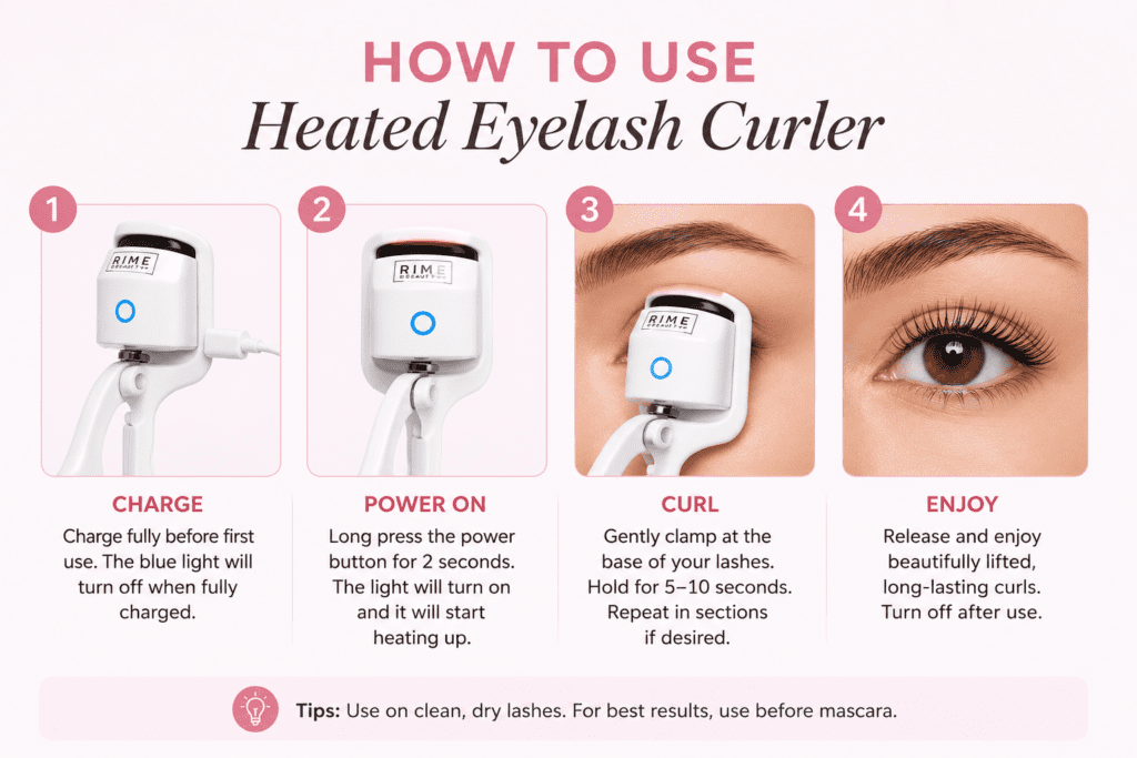 Bime Beauty Heated Eyelash Curler Review: Scam Or Your New Holy Grail? 6 How It Works