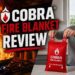 Person using Cobra Fire Blanket to put out a kitchen grease fire.