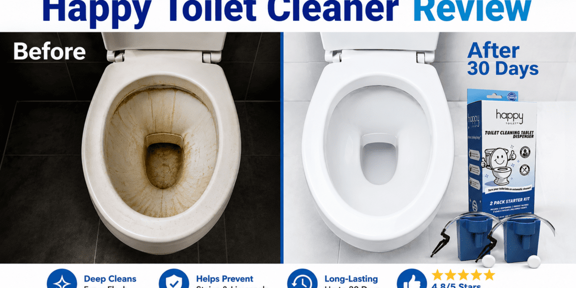 Happy Toilet Cleaner Review (2026): Does It Really Work? 5 Before and after results of using the Happy Toilet Cleaner for 30 days.