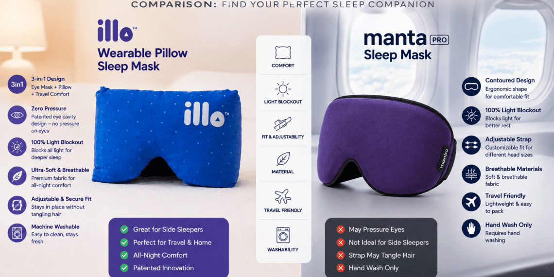 Illo Vs Manta Pro (2026): Which Sleep Mask Is Actually Better? 5 illo vs Manta Pro