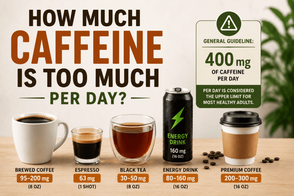 How Much Caffeine Is Too Much Per Day? The Honest Science-Based Answer 1 How Much Caffeine Is Too Much Per Day
