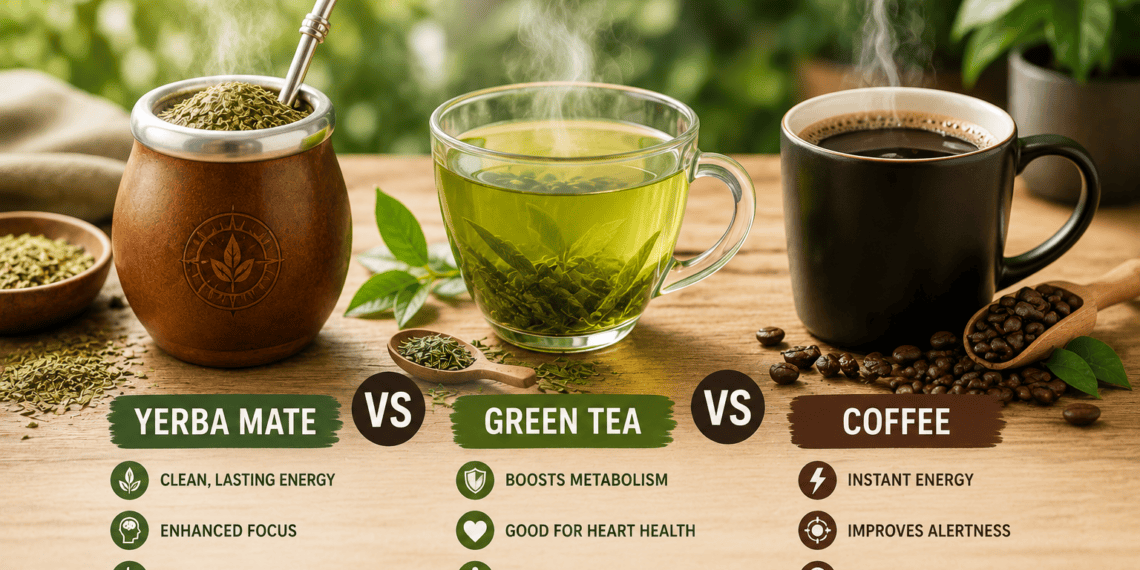 Yerba Mate vs Green Tea vs Coffee