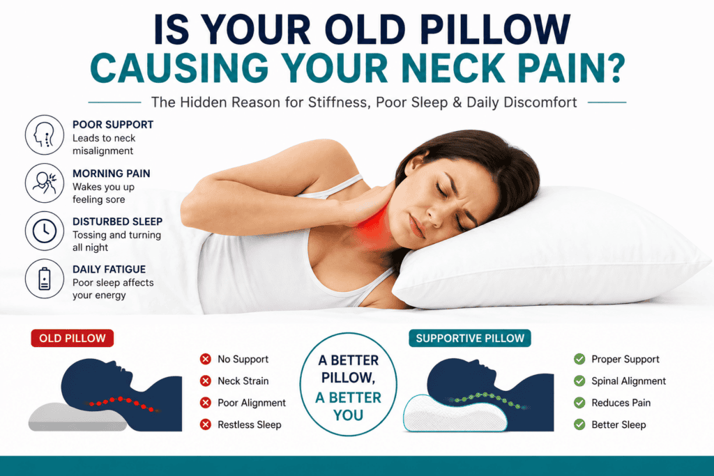Is Your Old Pillow Causing Your Neck Pain? 7 Signs It's Time to Replace It 1 Is Your Old Pillow Causing Your Neck Pain