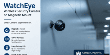 Guardhouse Watcheye Review: 6 Claims We Actually Checked Before Recommending It 4 GuardHouse WatchEye wireless security camera on magnetic mount