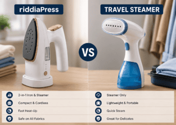 riddiaPress vs a Travel Steamer