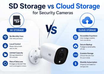 SD card vs cloud storage security camera