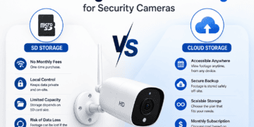 SD card vs cloud storage security camera